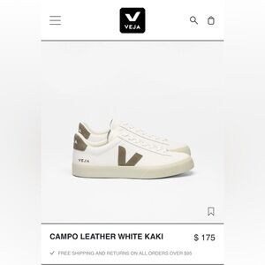Veja Campo Sneakers in White and Olive